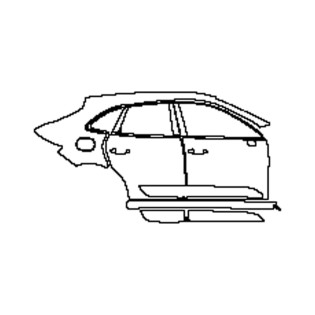 Formatka PPF 2022-2024 Porsche Macan (prawe) Drzwi + Listwa boczna + Błotnik tylny