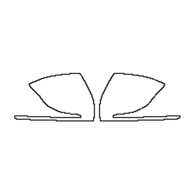 Formatka PPF 2022-2024 Mercedes GLE AMG-Line Lusterka Formatka PPF 2022-2024 Mercedes GLE AMG-Line Lusterka