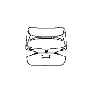 2022-2024 Mercedes GLE SUV AMG-Line Trunk Lid (with GLE3XX emblem) Pre-cut