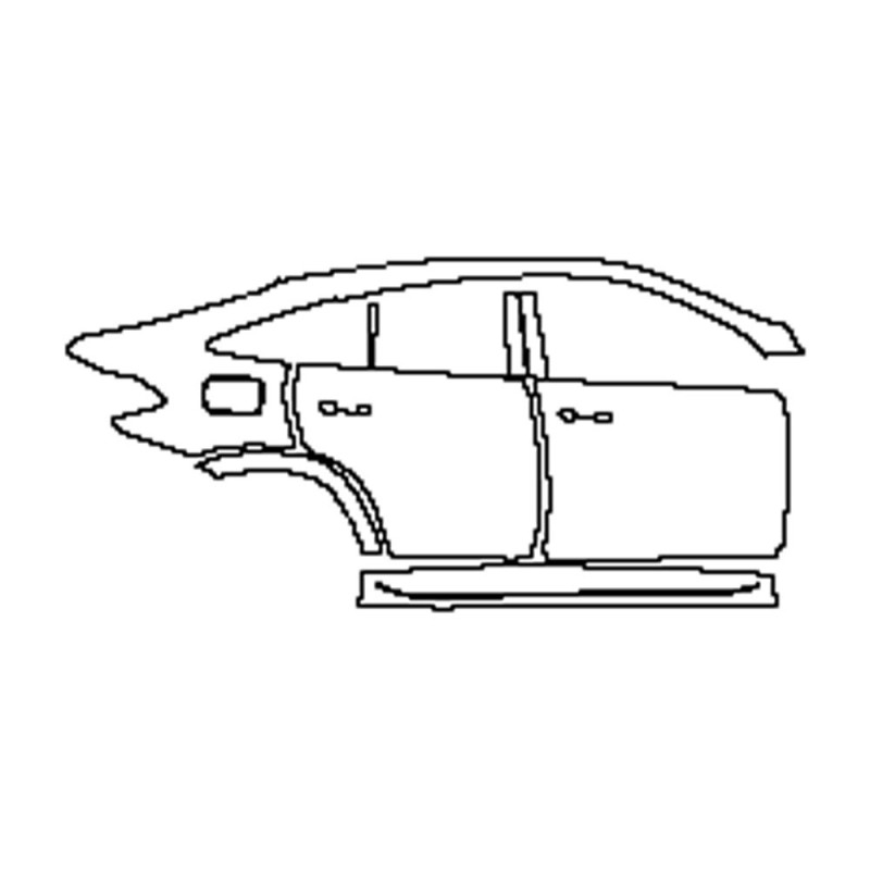 2022-2024 Mercedes GLE Coupe AMG-Line (droite) Porte+Jupe Latérale+Aile Arrière Prédécoupée 2022-2024 Mercedes GLE Coupe AMG-Line (droite) Porte+Jupe Latérale+Aile Arrière Prédécoupée