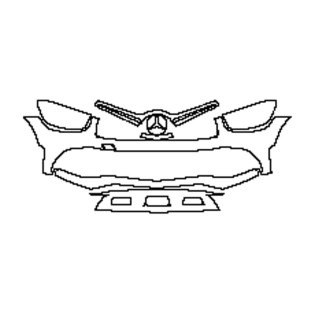 2022-2023 Mercedes GLC Coupe AMG-Line Bumper + Headlamp Pre-cut