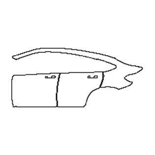 2022-2023 Mercedes GLC Coupe AMG-Line (left) Door + Rear Fender Pre-cut