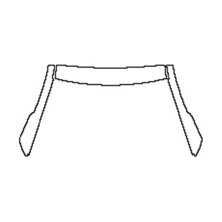 2018-2023 Mercedes V-Class AMG-Line A-Säule + Windschutzscheibe vorgeschnitten