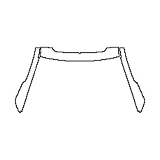 Formatka PPF 2018-2023 Mercedes V-Class AMG-Line Słupki A + Nadszybie (z szyberdachem)