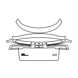 2025 Tesla Model Y Trunk Lid Pre-cut