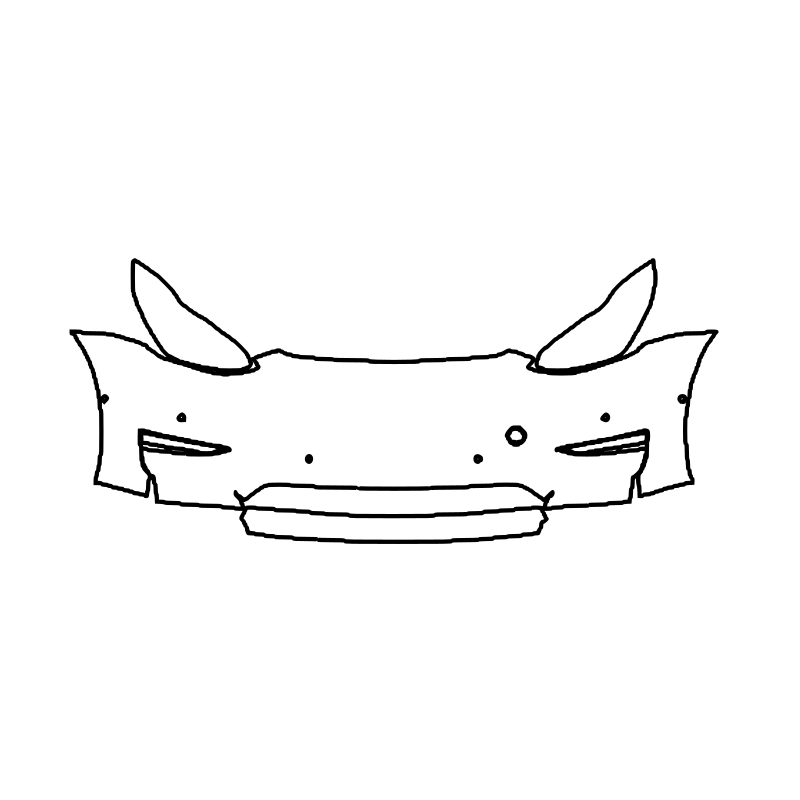 2019-2024 Tesla Model Y Pare-chocs + phares Prédécoupée 2019-2024 Tesla Model Y Pare-chocs + phares Prédécoupée