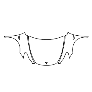 2019-2024 Tesla Model Y Motorhaube + Kotflügel vorgeschnitten