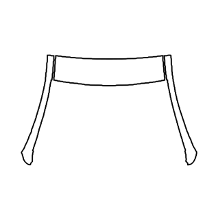 2019-2024 Tesla Model Y Montant A + Toit (avant) Prédécoupée