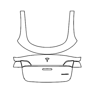 2019-2024 Tesla Model Y Trunk Lid Pre-cut