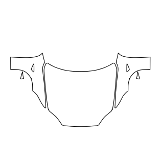 2022-2024 Tesla Model S Motorhaube + Kotflügel vorgeschnitten