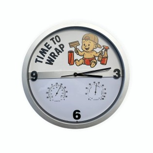 Wall Clock for Applicators "Time to Wrap" | PPF-World
