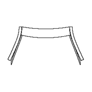 2022-2024 BMW X5 M-Sport A Pillar + Roof (front) Pre-cut