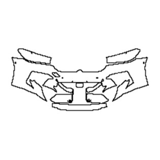 BMW M5 Bumper + Headlamp without direction indicator Pre-cut