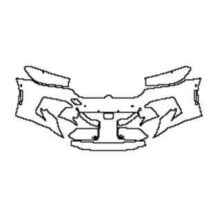 BMW M5 Bumper + Headlamp with direction indicator Pre-cut