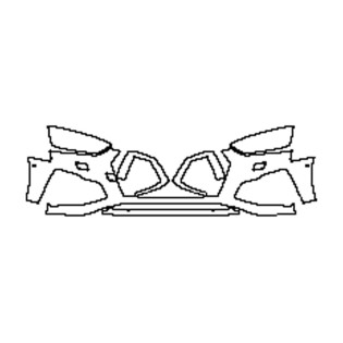 2021-2025 Audi A5 Sportback S-line Pare-chocs + phares Prédécoupée