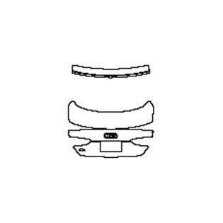 2021-2025 Audi A5 Sportback S-line Couvercle de coffre Prédécoupée