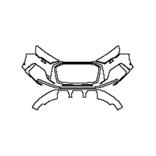 2020-2023 Audi Q7 S-line Bumper + Headlamps Pre-cut