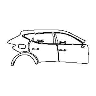 2021-2023 Cupra Formentor (rechts) Tür+Seitenschweller+Heckkotflügel vorgeschnitten