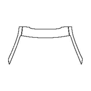 2018-2023 Audi Q8 S-line A-Pillar + Roof (front) Pre-cut