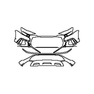 2018-2023 Audi Q8 S-line Stoßstange + Scheinwerfer vorgeschnitten