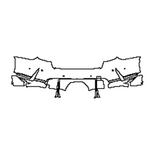 2022-2024 BMW M3 Sedan Rear Bumper with M-Performance Package Pre-cut