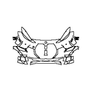 Formatka PPF 2022-2024 BMW M3 Zderzak + Reflektory Pakiet M-Performance