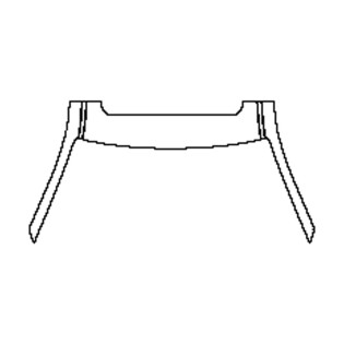 2022-2024 BMW M3 Sedan A-Pillar + Roof (front) (with sunroof) Pre-cut