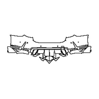 2022-2024 BMW M3 Competition Touring Rear Bumper with M-Carbon Package Pre-cut