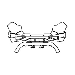 2022-2024 KIA Sportage GT-Line Rear Bumper Pre-cut