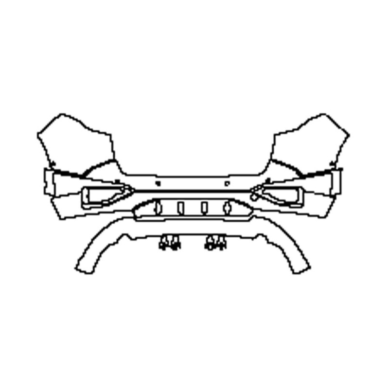 2022-2024 KIA Sportage GT-Line Hintere Stoßstange vorgeschnitten 2022-2024 KIA Sportage GT-Line Hintere Stoßstange vorgeschnitten