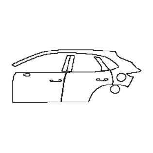 2020-2024 Mazda CX-30 (links) Tür+Seitenschweller+Heckkotflügel vorgeschnitten